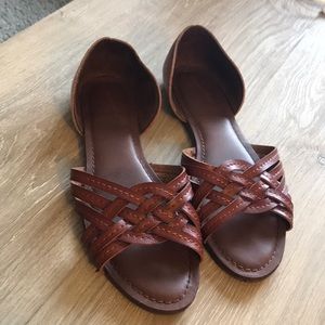 Tan leather sandals
